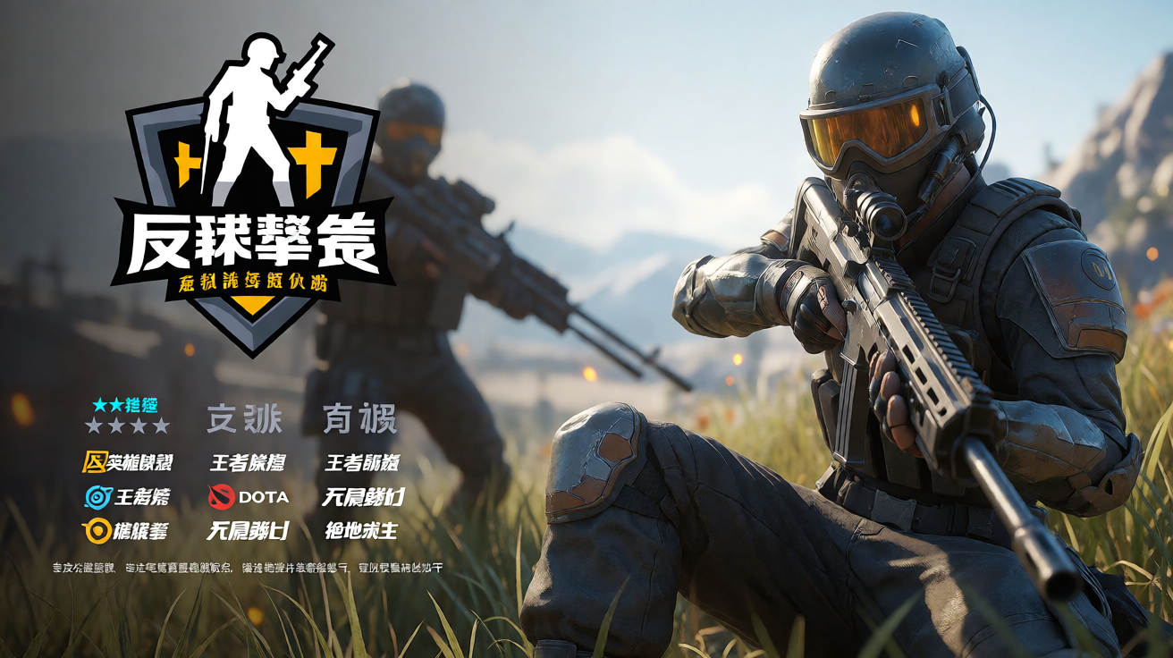 CS2反恐精英赛事图标，战术射击竞技风格