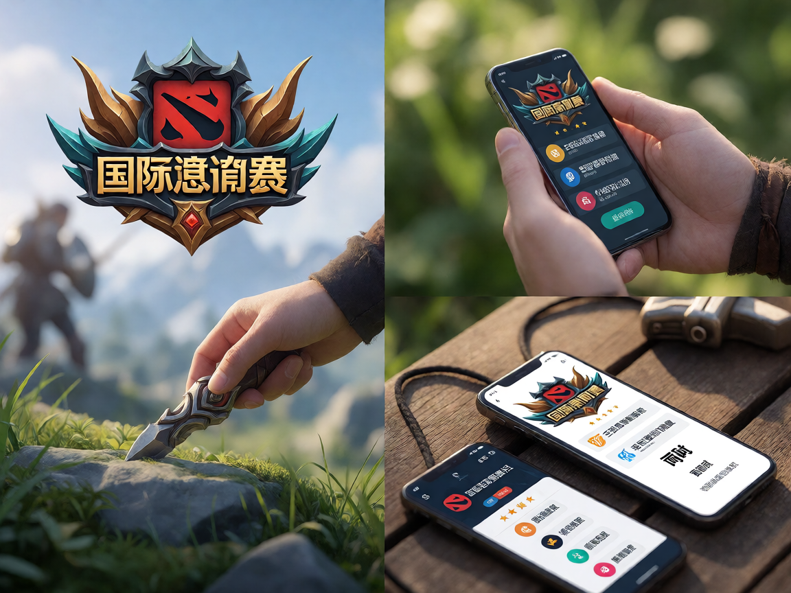 DOTA2国际邀请赛图标，奇幻战场风格