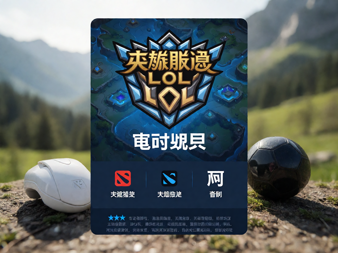 英雄联盟电竞赛事图标，蓝色峡谷地图背景