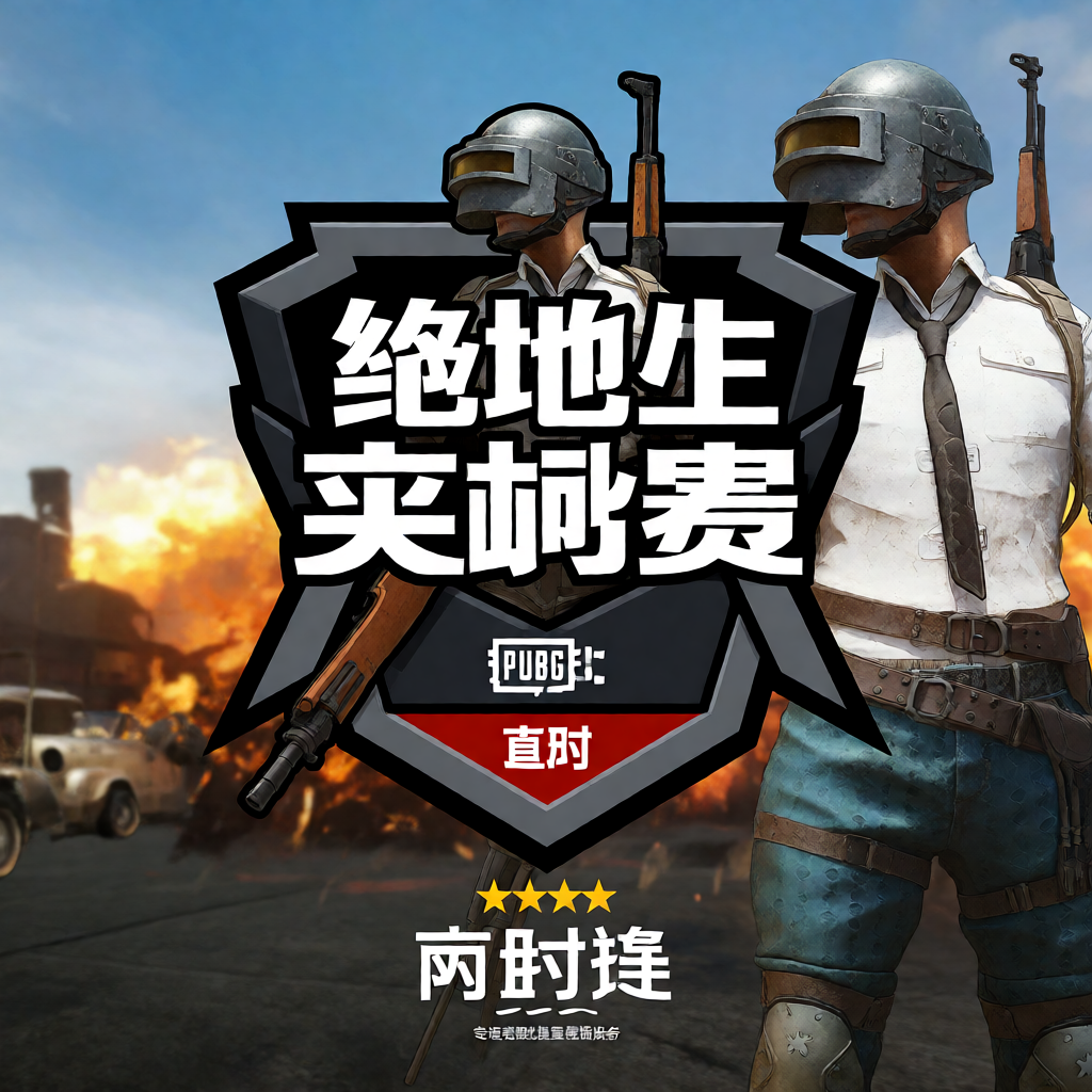 绝地求生电竞赛事图标，战术生存竞技风格